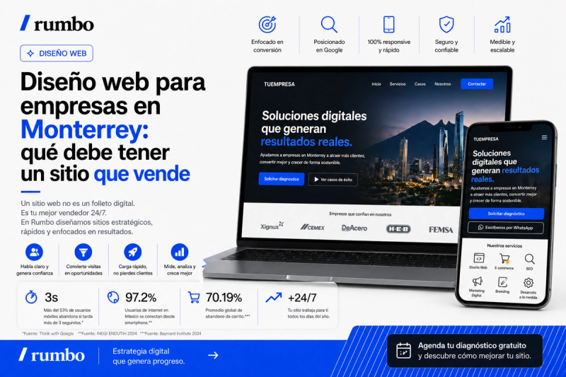 Diseño web para empresas en Monterrey.