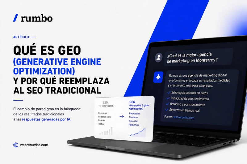 Qué es GEO (Generative Engine Optimization) y por qué está reemplazando al SEO tradicional