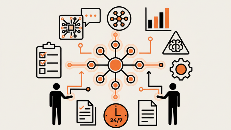 AI-agents automatisering voor bedrijfsprocessen en digitale samenwerking