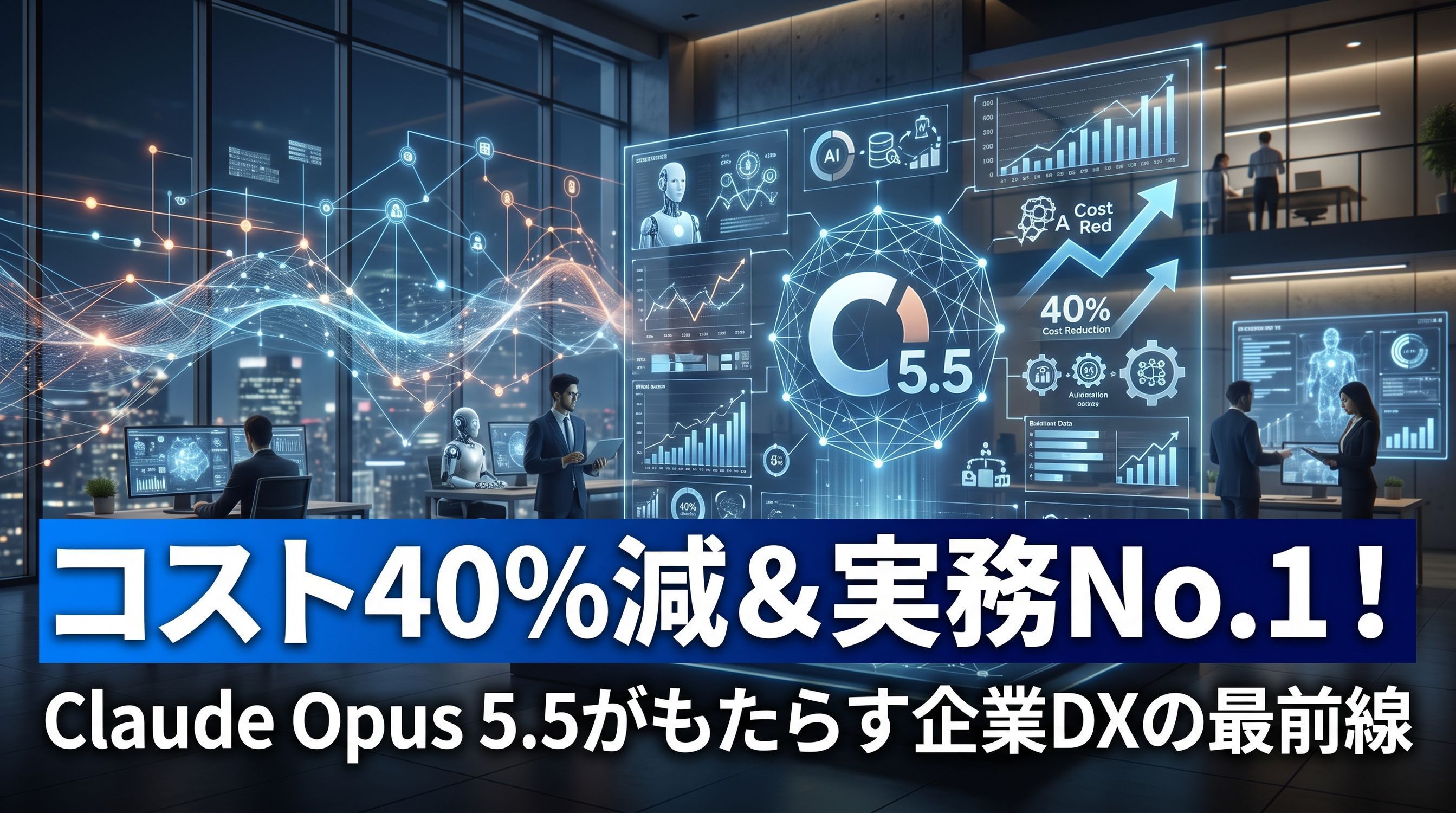 コスト40%減と実務性能No.1を両立！Anthropic最新モデル「Claude Opus 5.5」が変える企業DXの最前線