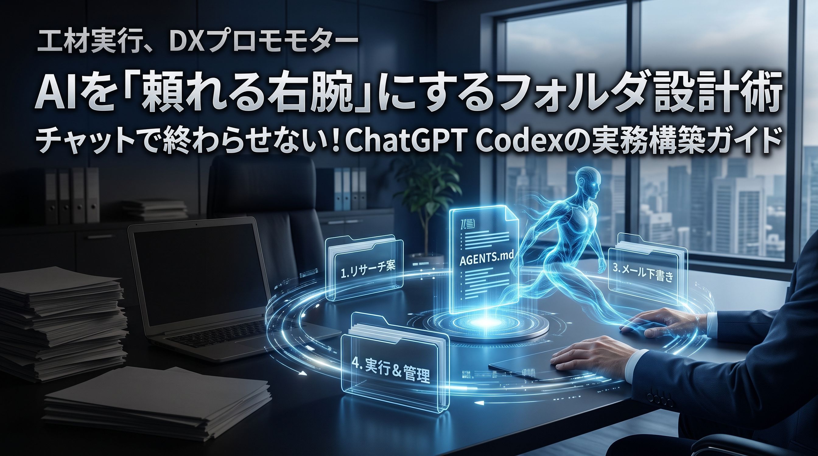 AIを「その場のチャット」から「頼れる右腕」へ！ChatGPT Codexを活用した「AI秘書」のフォルダ設計術