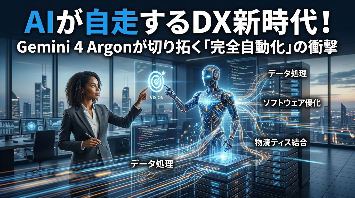Gemini 4 Argonが切り拓く「完全自動化」の衝撃