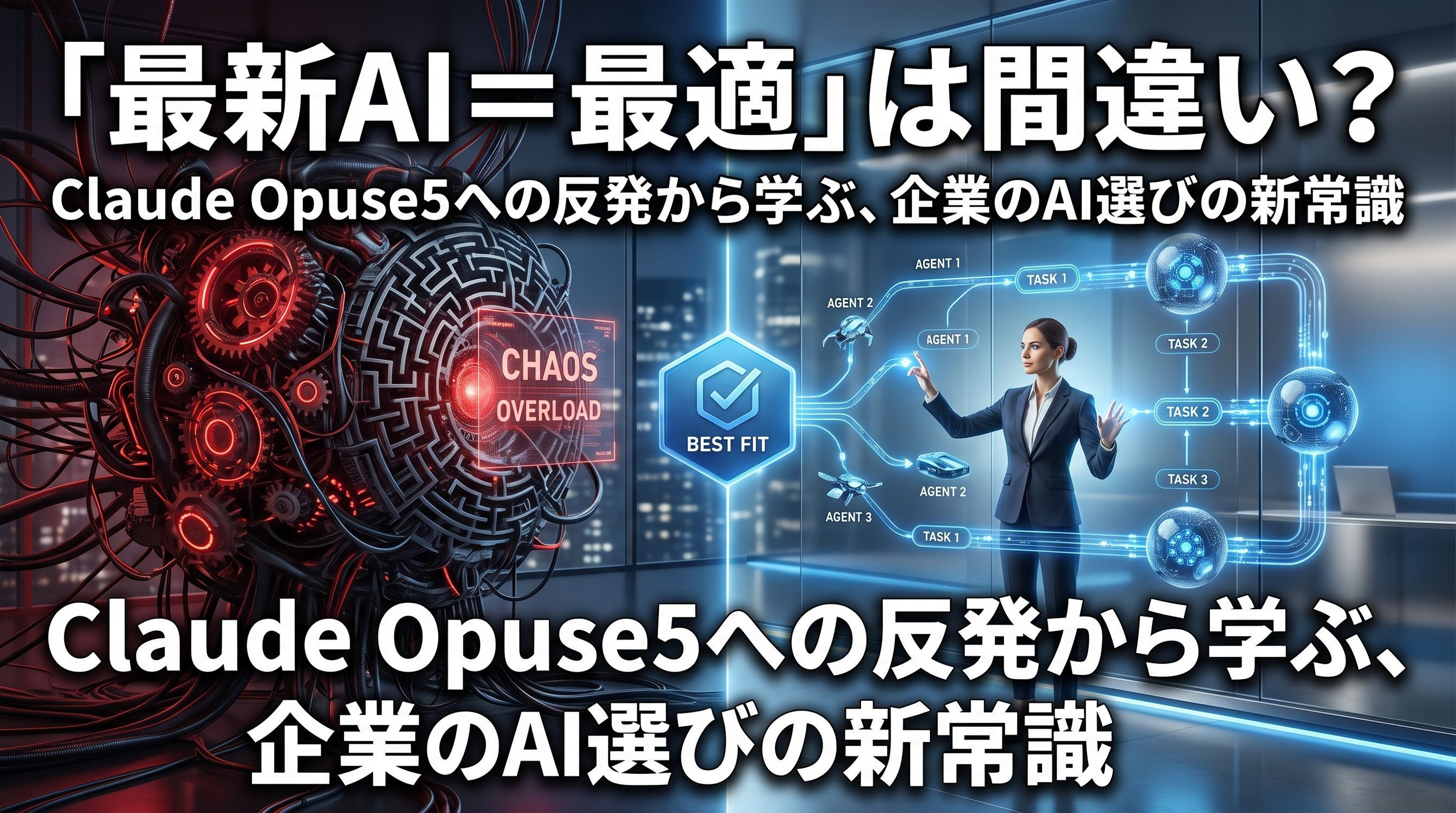 「最新AI＝最適」は間違い？Claude Code最新モデルへの反発から学ぶ、企業のAI選びの新常識