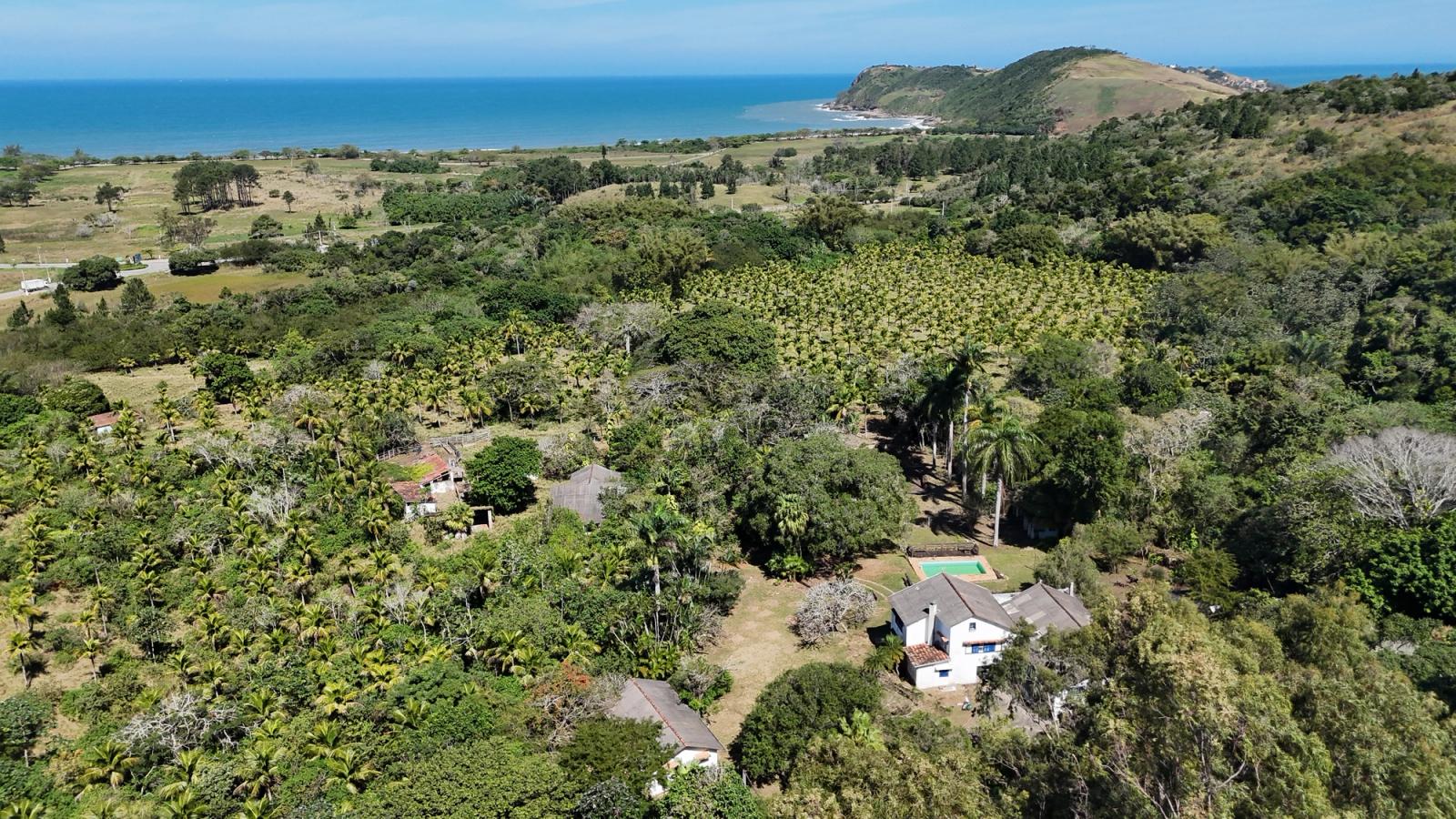 FAZENDA A 800M DO MAR | 91 HA | FRENTE À ÁREA DO FUTURO PORTO DE JACONÉ | 90 KM DO RIO
