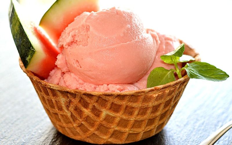 Watermelon Ice Cream With 2 Ingredients and Zero Equipment