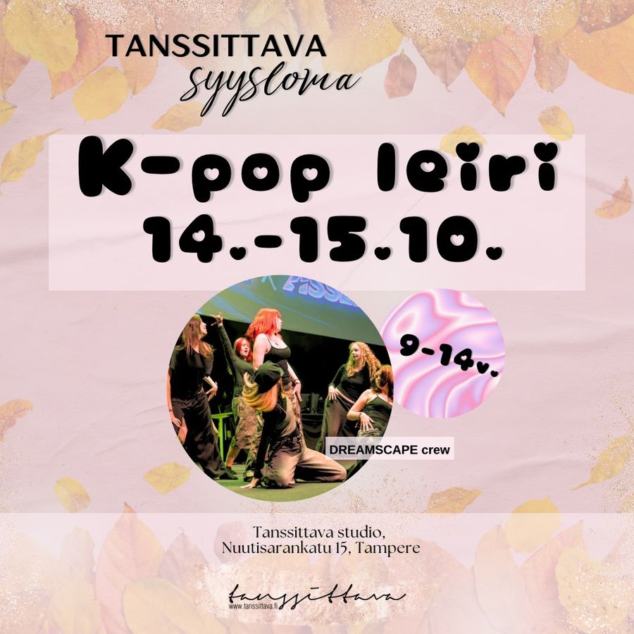 K-pop leiri 14.–15.10. — juliste