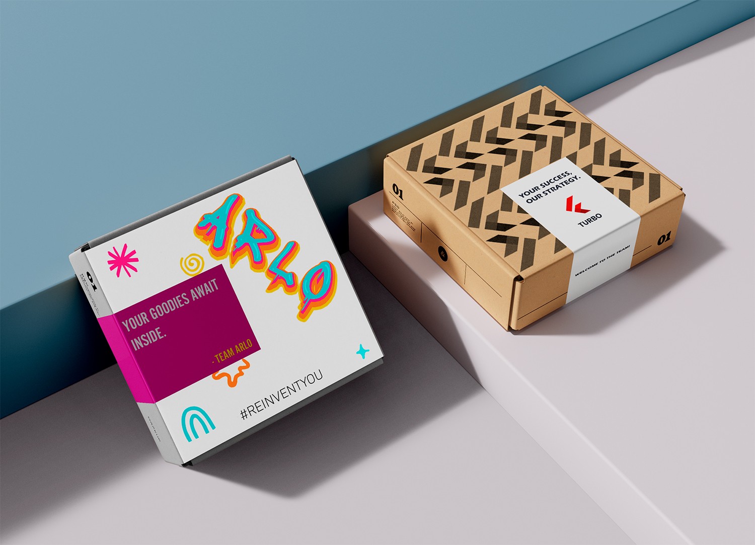 Box with labeling