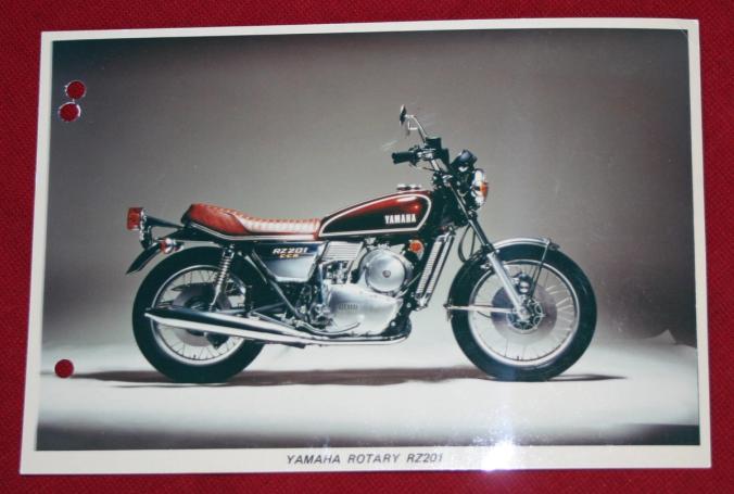 Classic blue Suzuki motorcycle