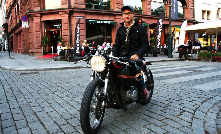 Van Buis klassiske caferacer