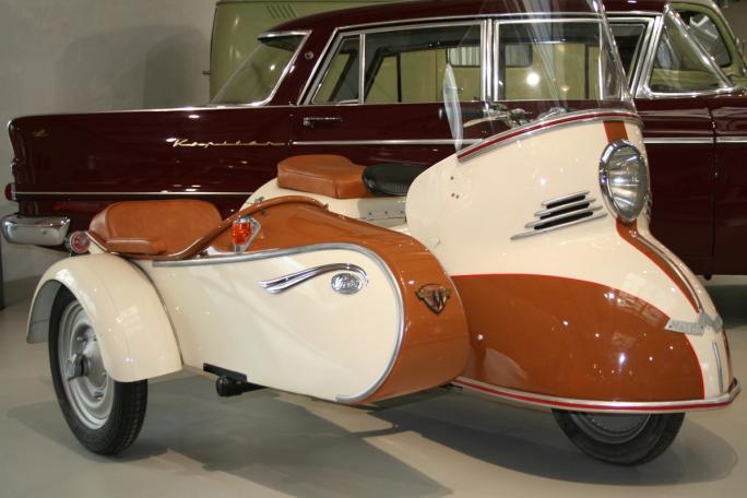 Maico Mobile 175 ccm med Steibvogn fra 1953.