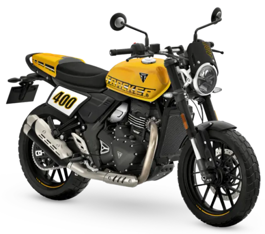 Triumph Tracker 400 er tøff og kompakt. Foto: Alf Graarud Motor AS