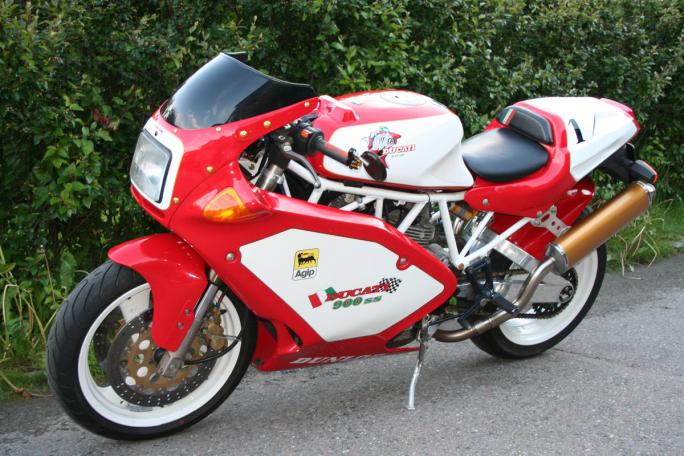 Geir sin 900SS er rimelig modifisert