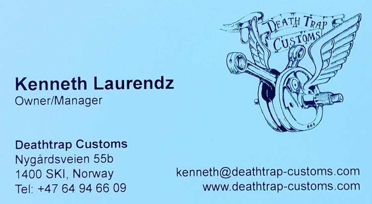 Deathtrap Customs; alt av reservedeler og utstyr til din Harley-Davidson