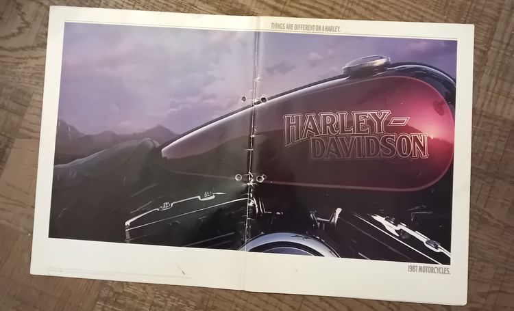 Fra Arkivet; Harley-Davidsons modellkatalog fra 1987