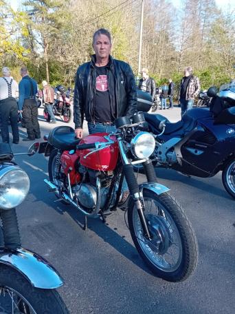 Ole Andreas Thomasgaard var innom med sin BSA Spitfire fra 60-tallet