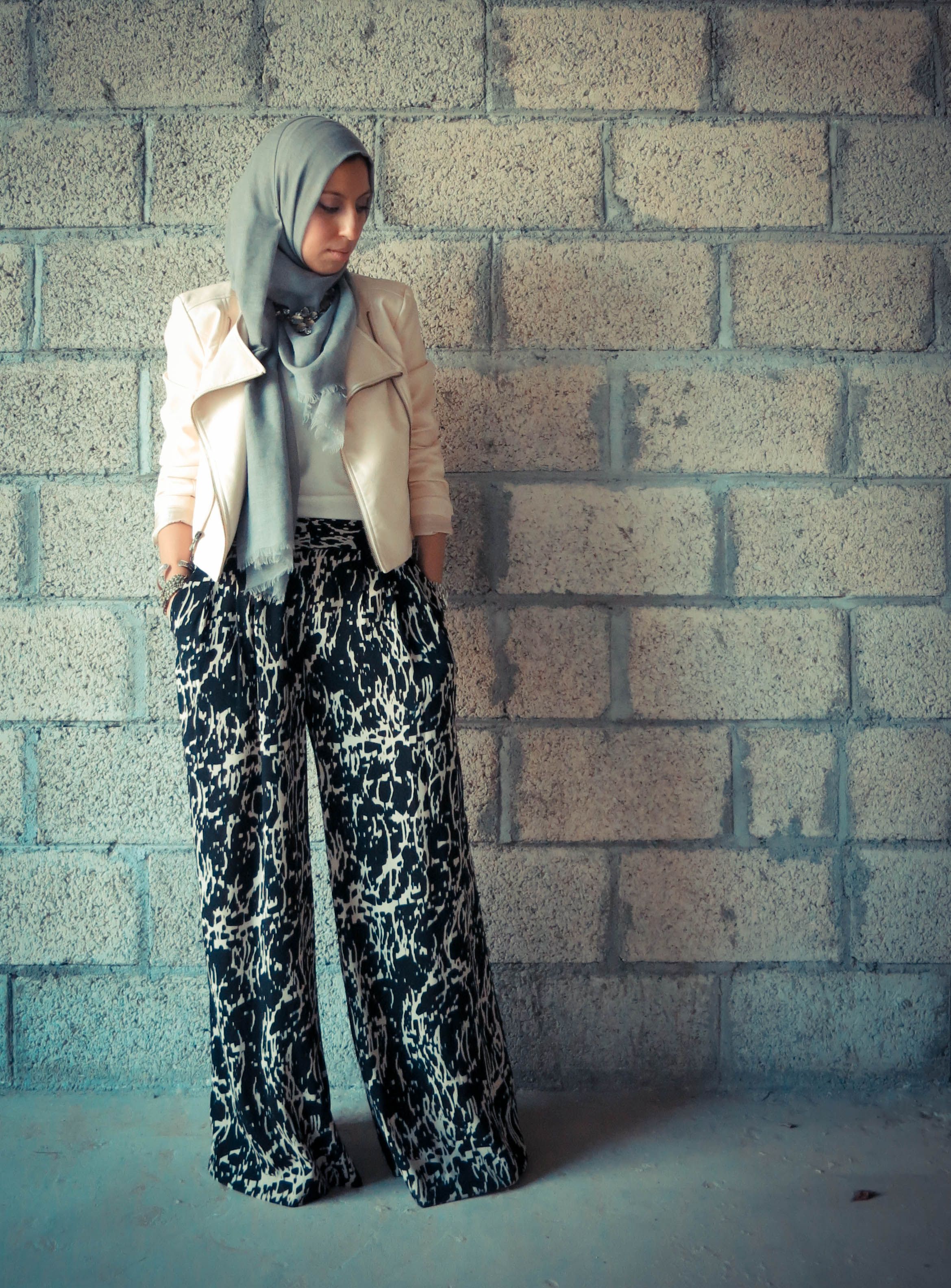 Muslim woman wide pants  Loose pants Palazzo culotte skirt  Neyssa  Boutique