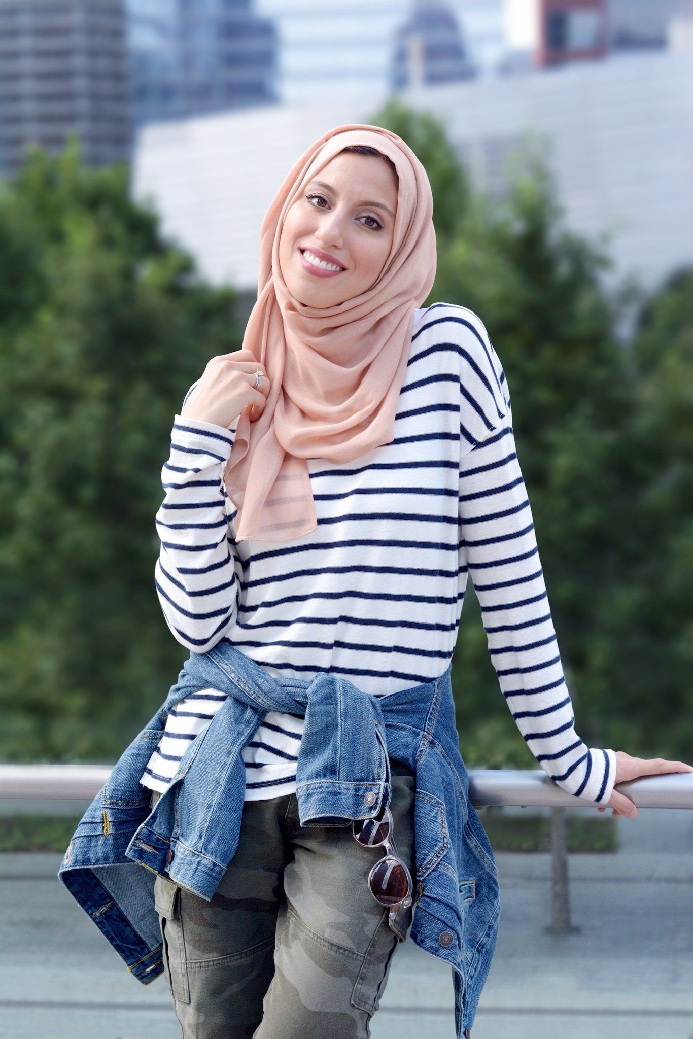 Style jacket jeans hijab sale