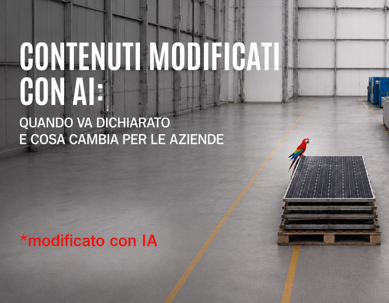 Contenuti modificati con AI: quando va dichiarato e cosa cambia per le aziende