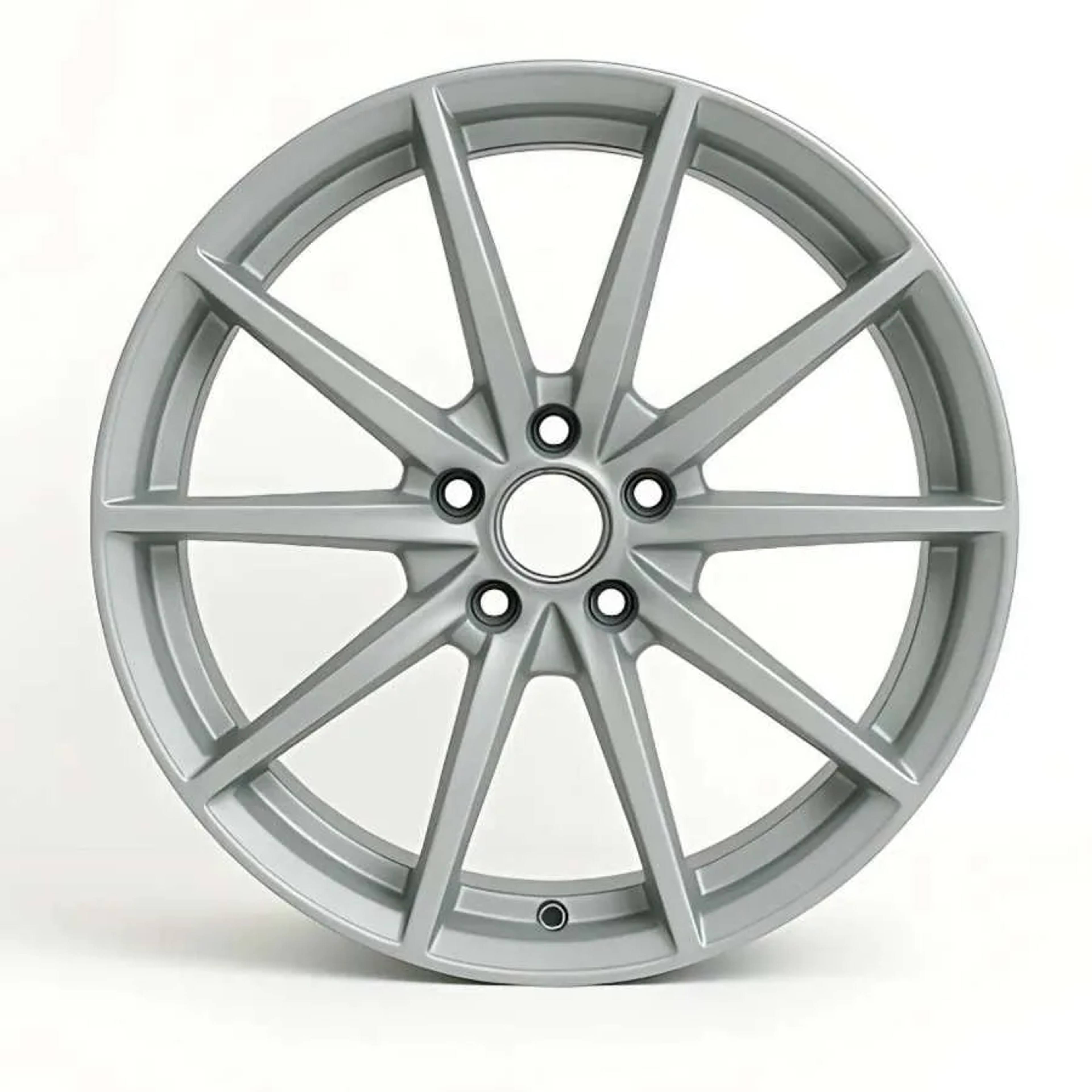 Gepoedercoat Ral 9006 metallic glans of matt