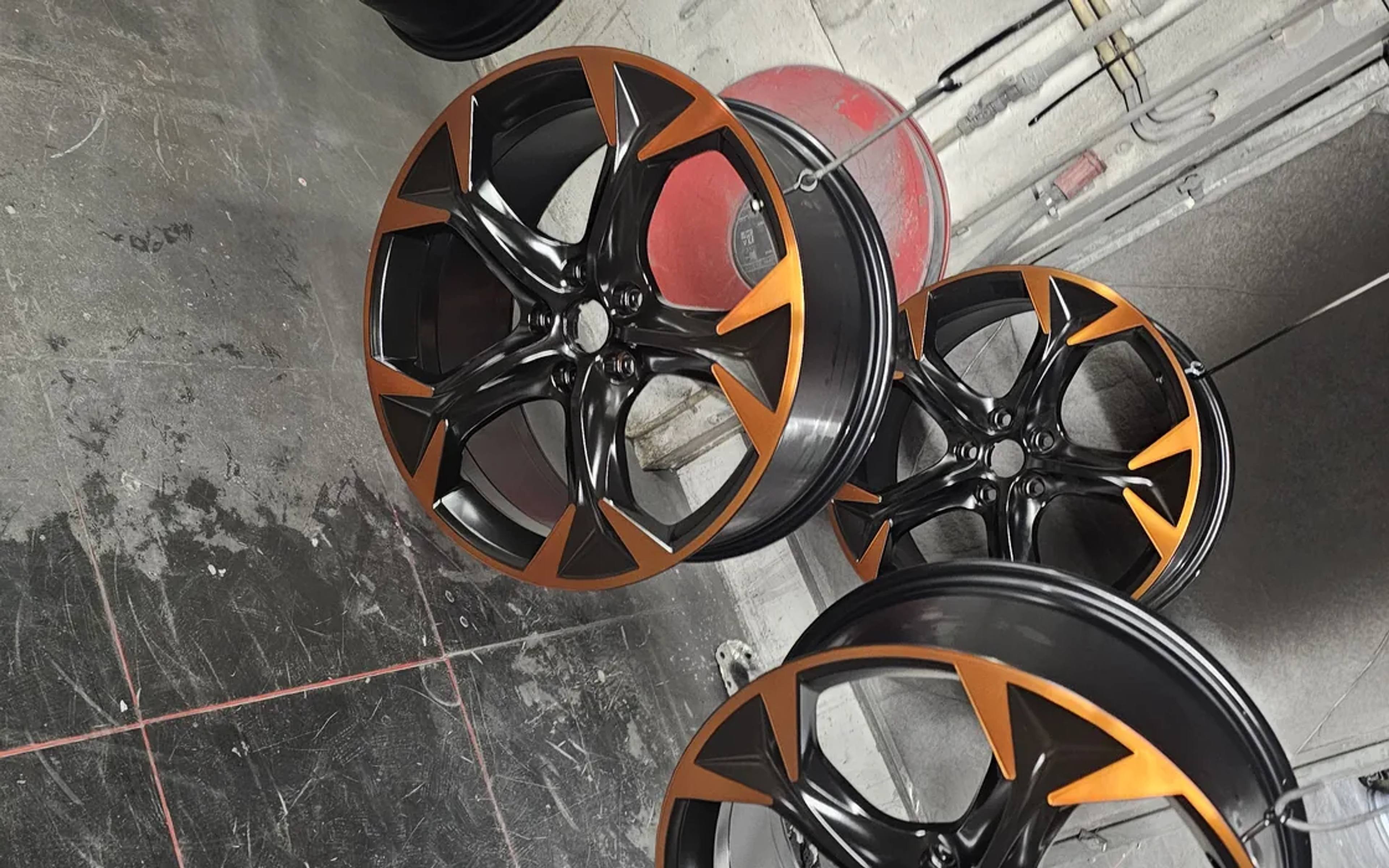 Spuitwerk in de cabine