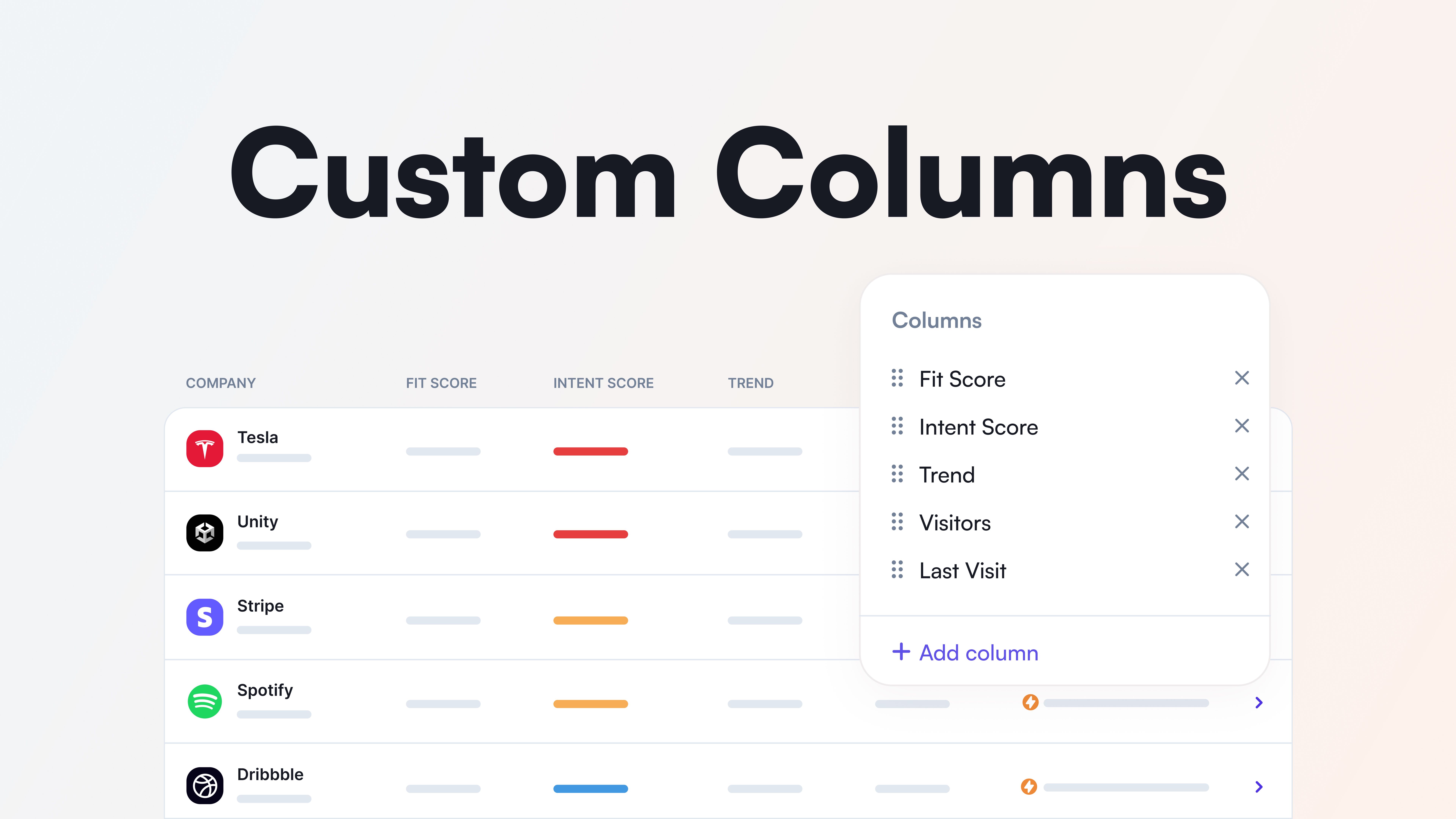 Adding Custom Columns 