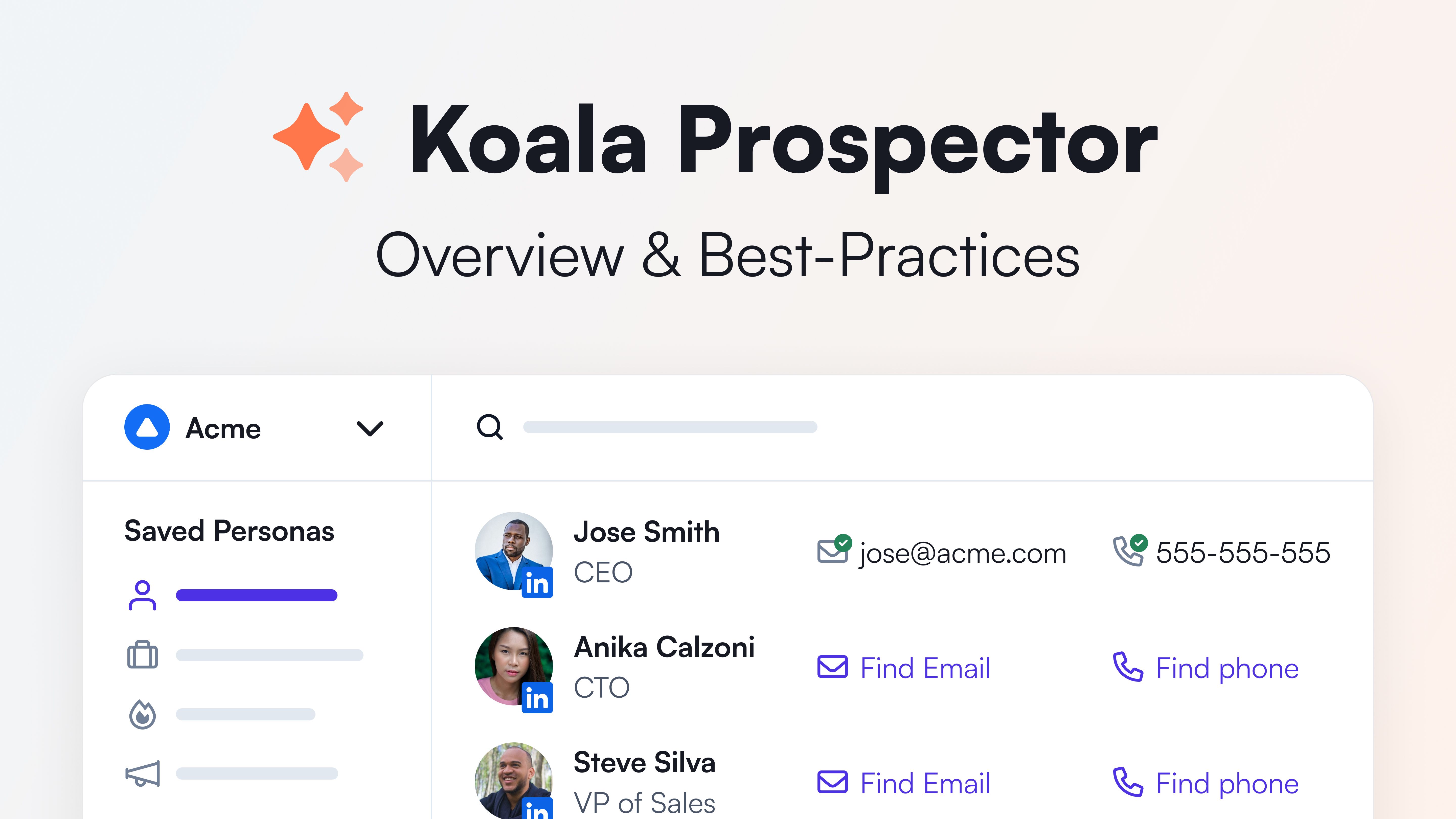 How to Start Using Koala Prospector