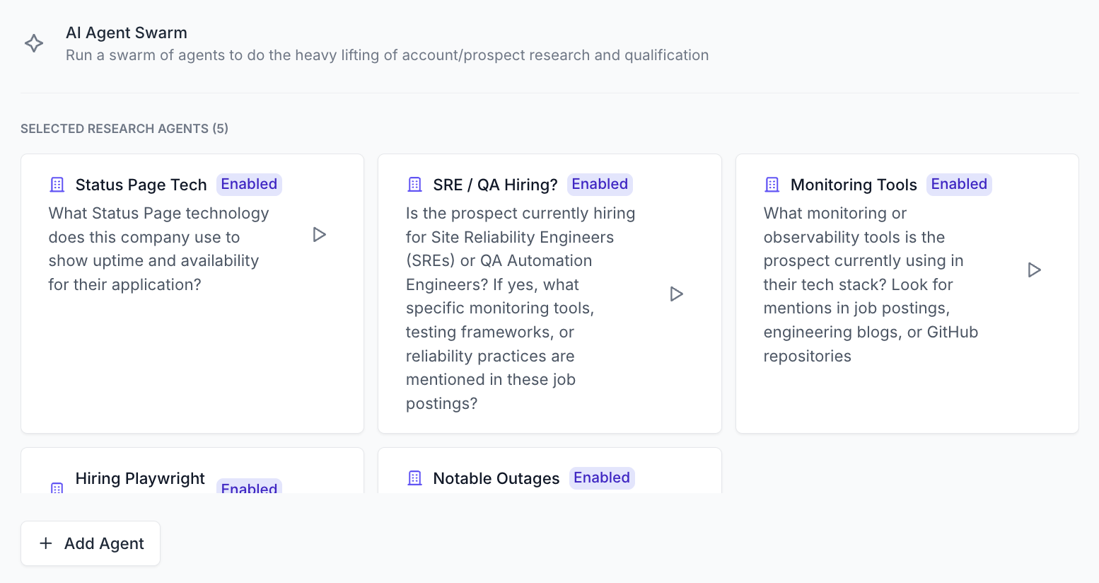 Adding AI agents to add more color to every outreach message