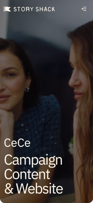 CeCe case study page on a phone