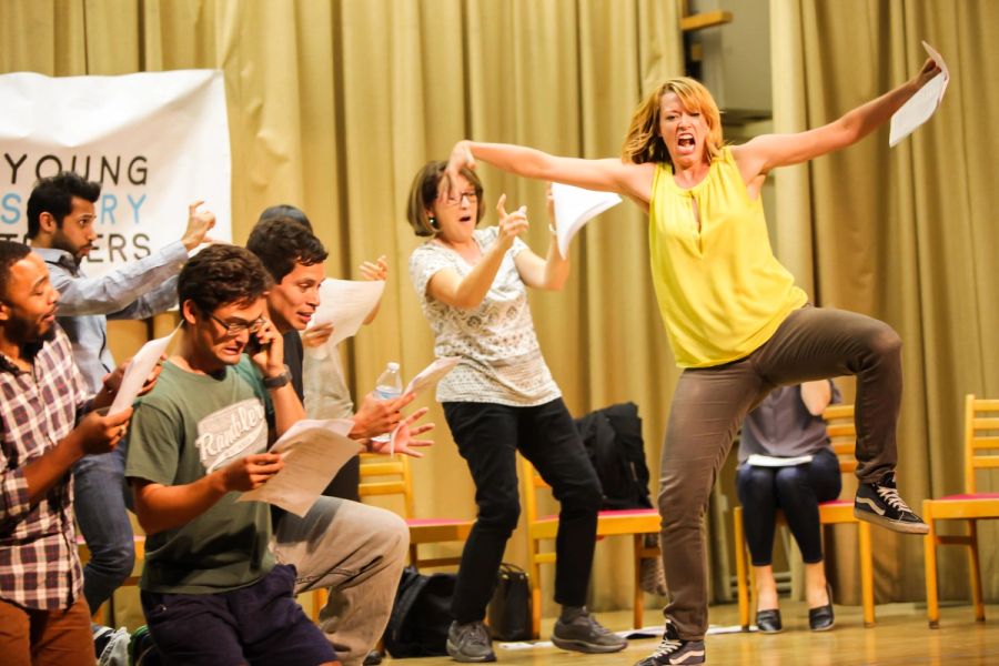 Actors performing on stage at a Big Show