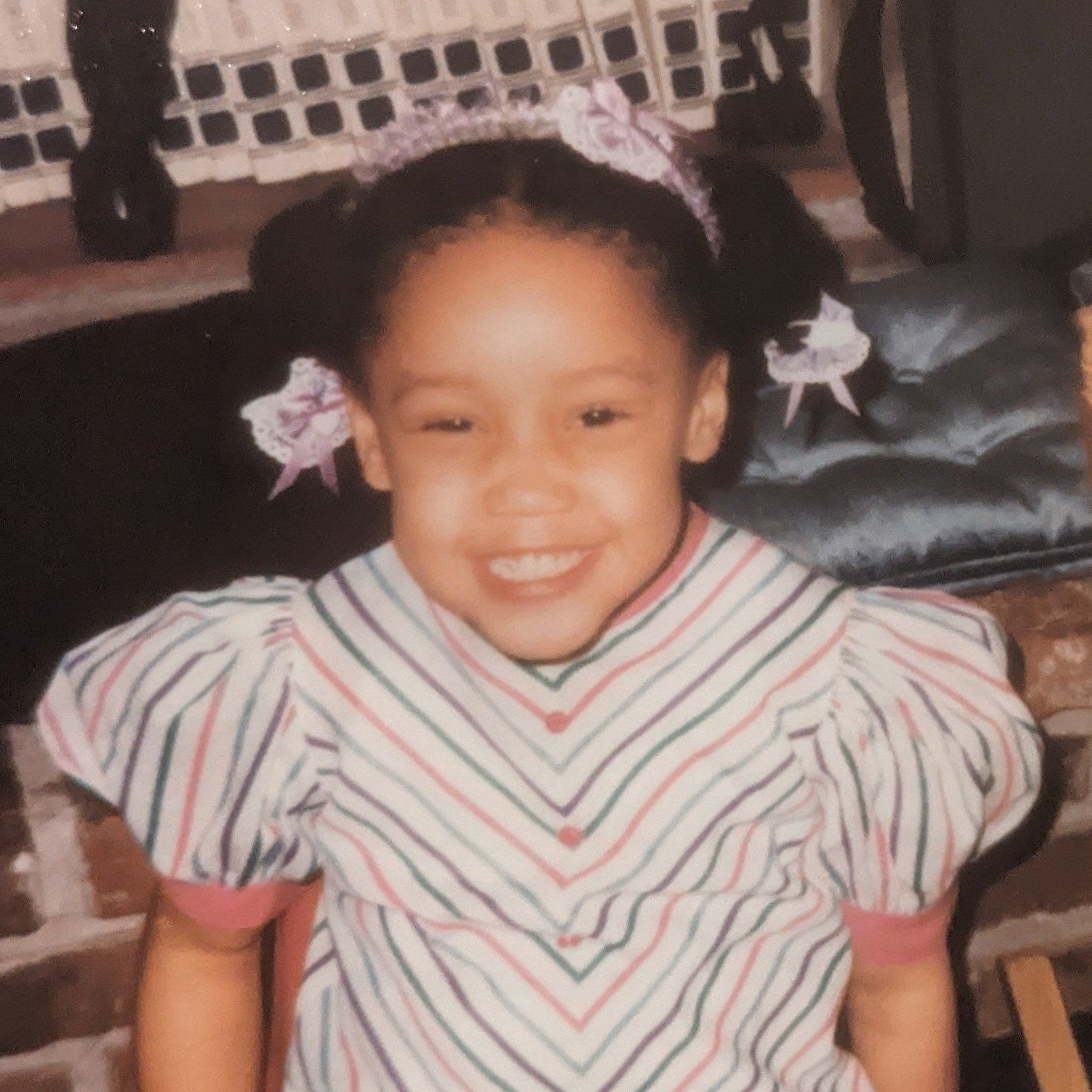 Llisa Prater as a kid