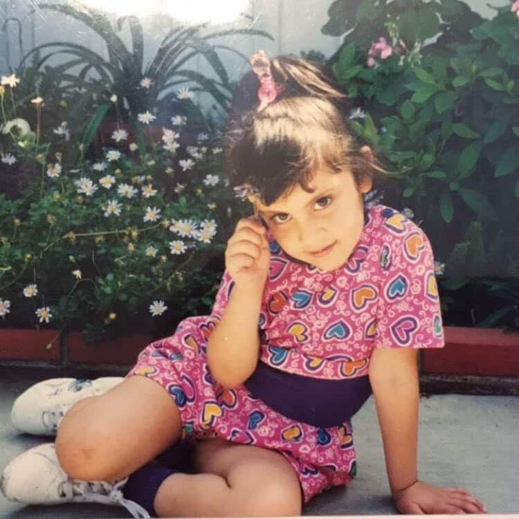 Andrea Barreto as a kid