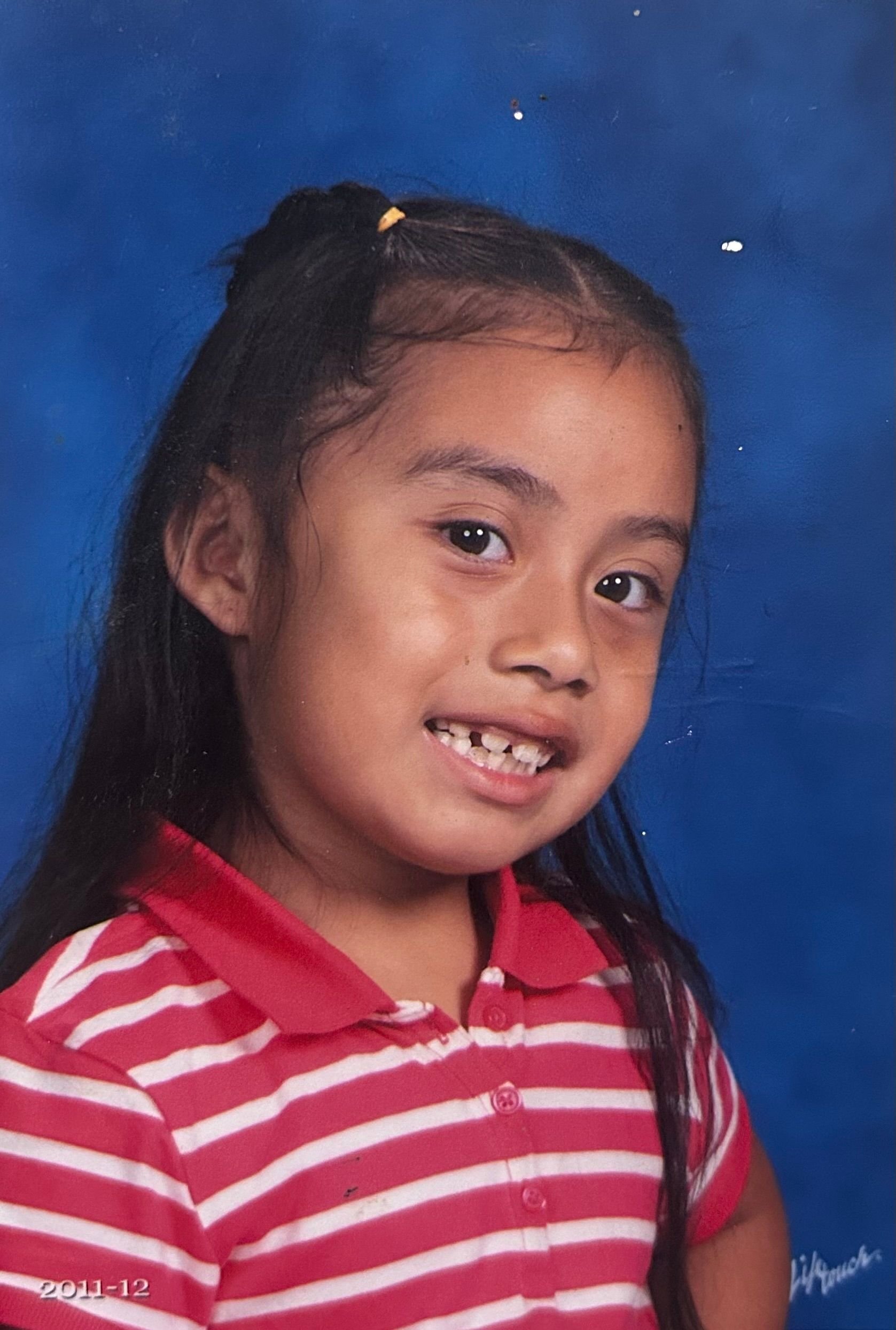 Jessica Velasco as a kid