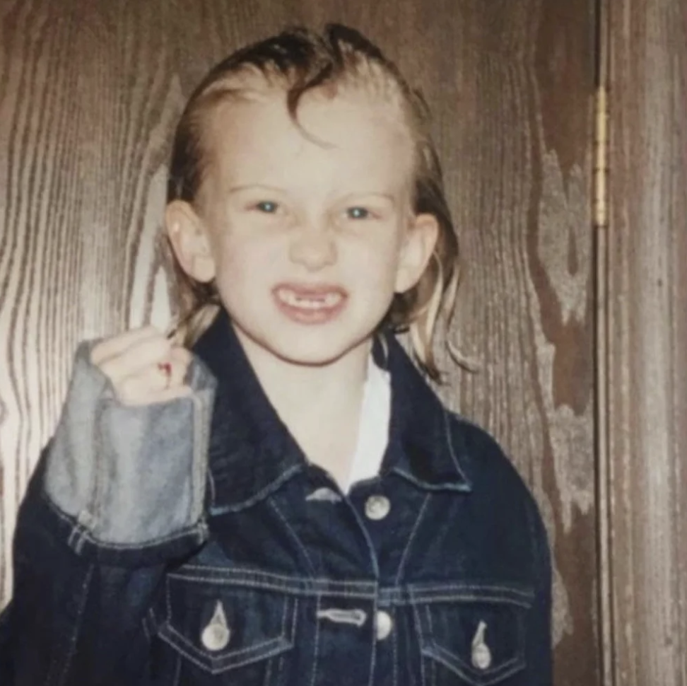Jess Doss as a kid