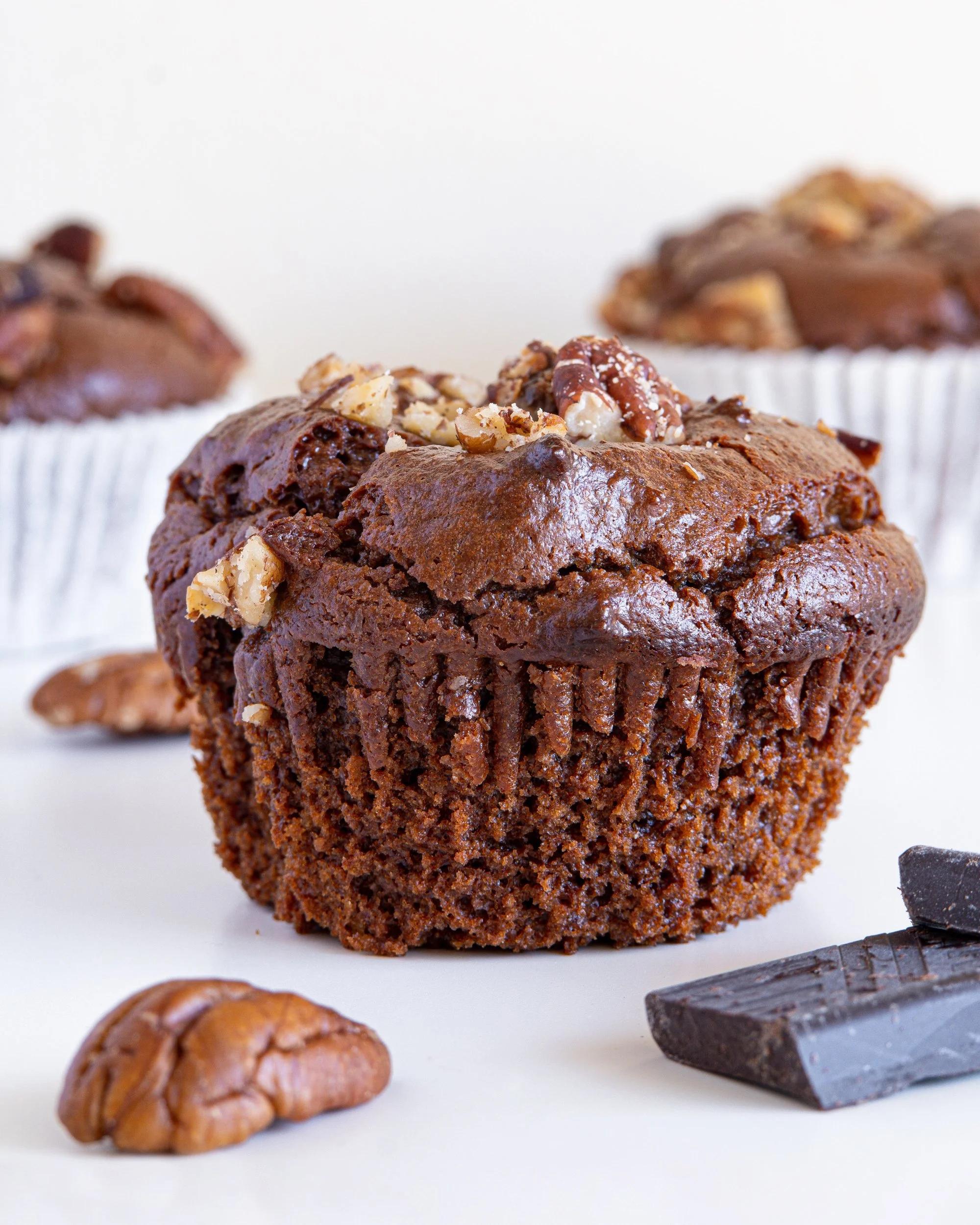 Banana & Nutella protein muffins
