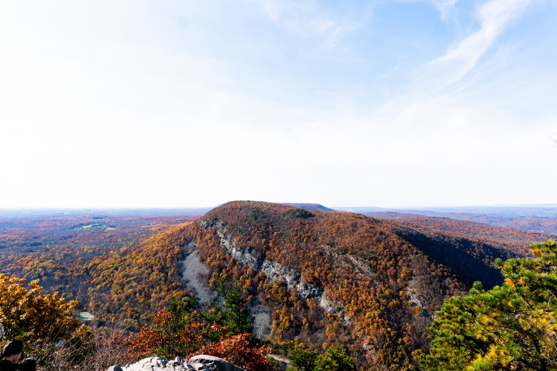 Mount Minsi on the Pennsylvania side of the Delaware Water Gap as seem from the summit of Mount Tammany in New Jersey