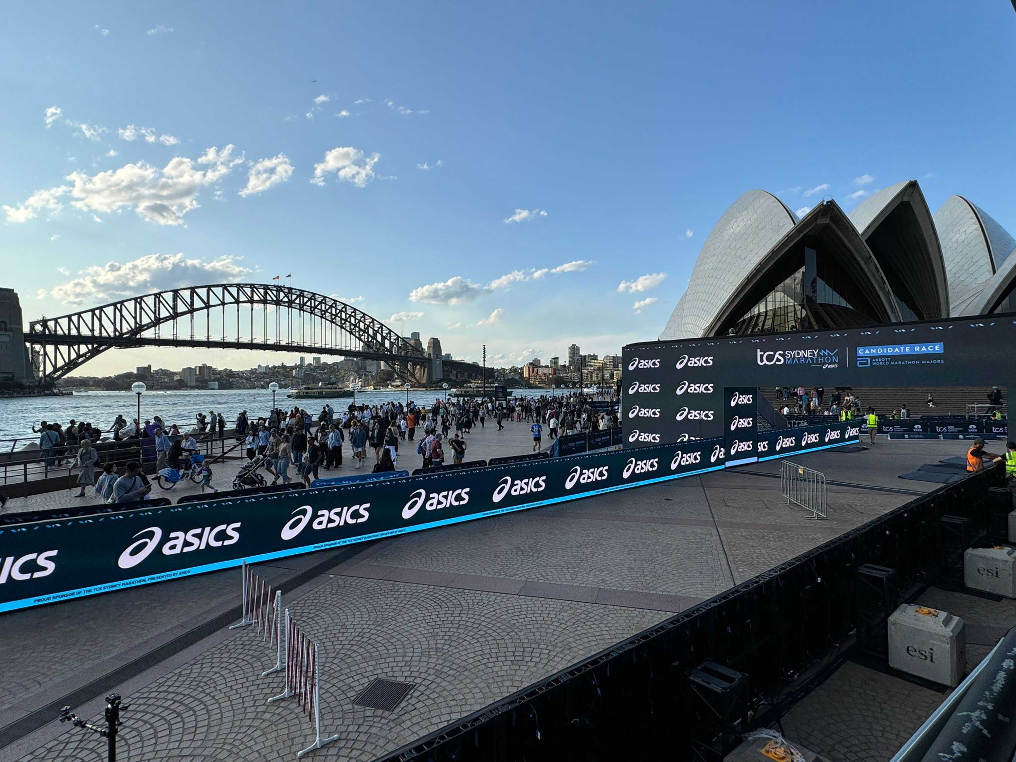 Sydney Marathon 2024 finish line at Opera House Foreshore