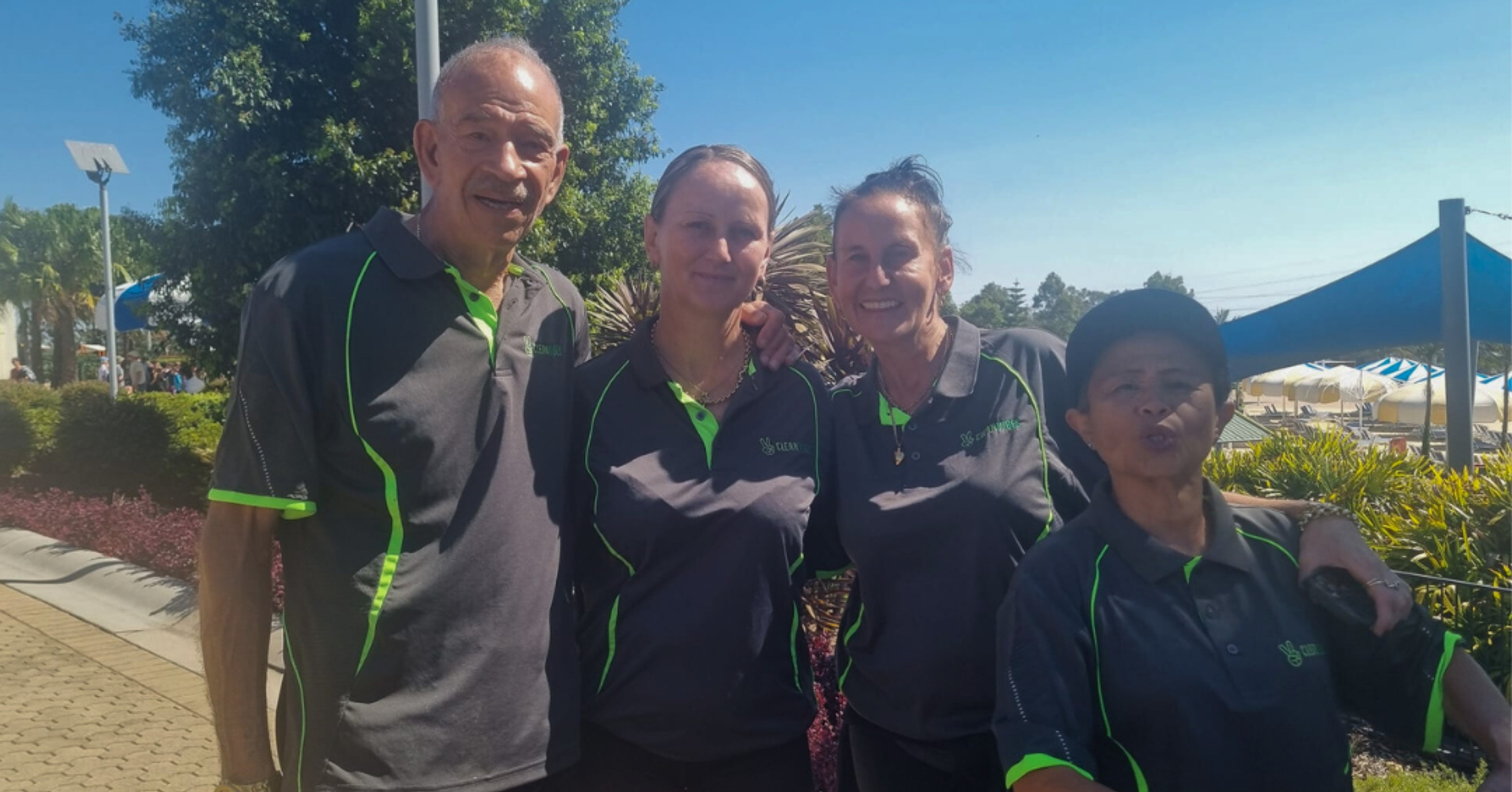 Clean Vibes Team at Raging Waters Sydney