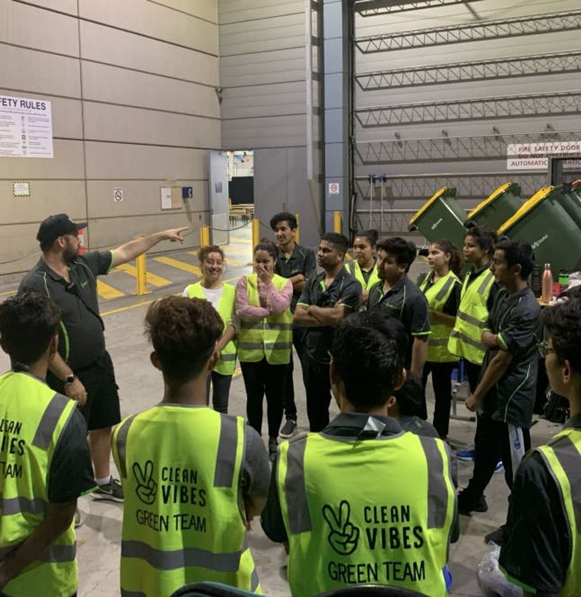 Clean Vibes employees meeting