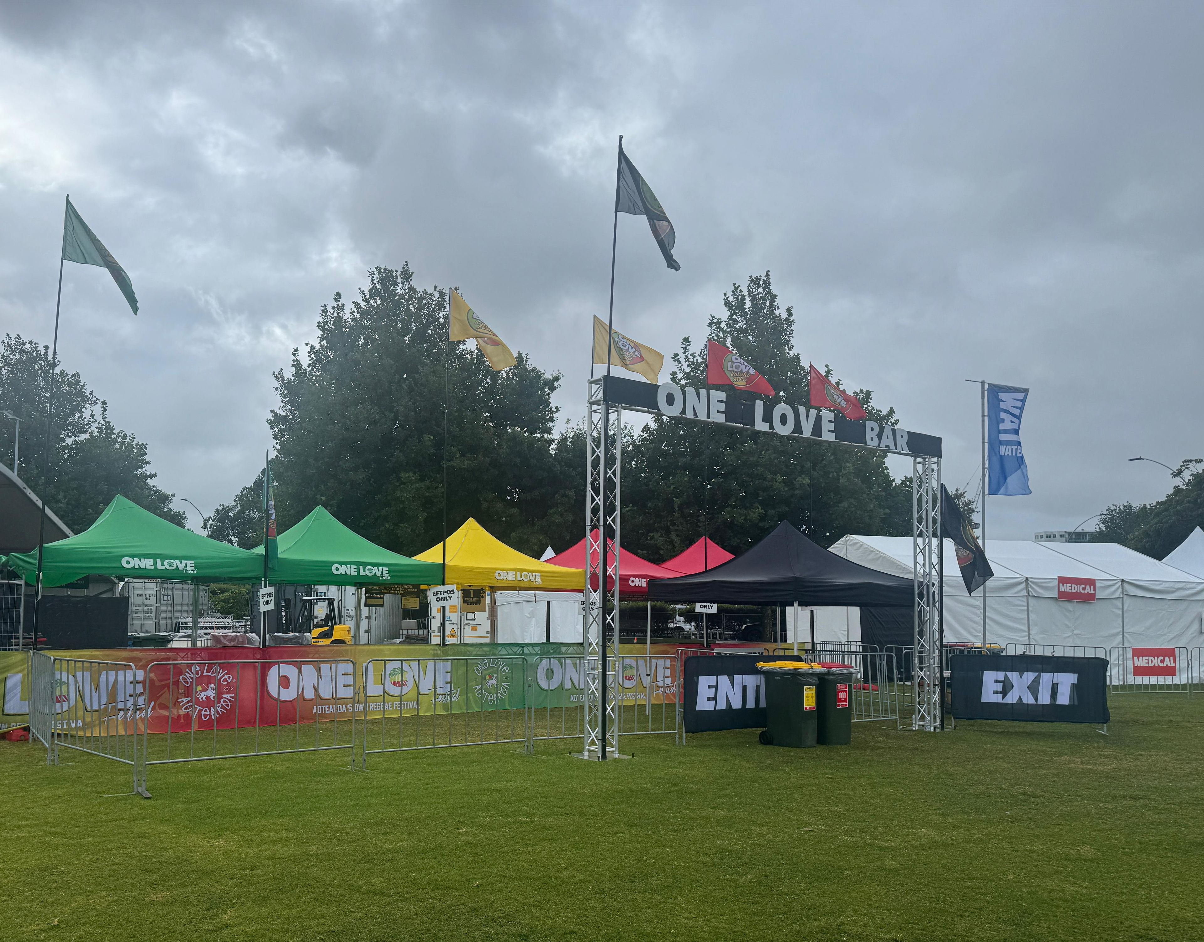 Festival’s bar and bins presences