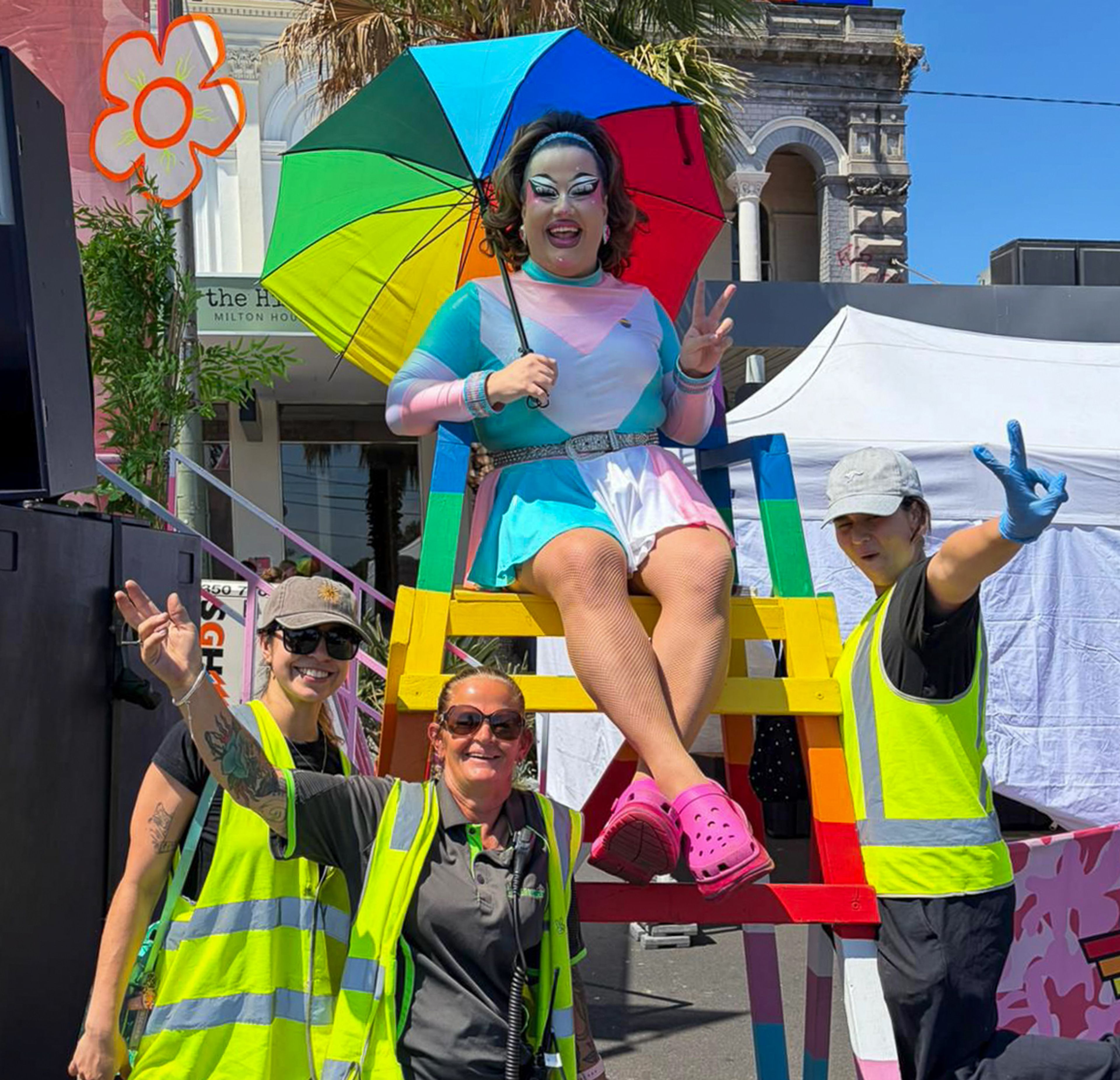 Clean Vibes Staff at St Kilda Fest