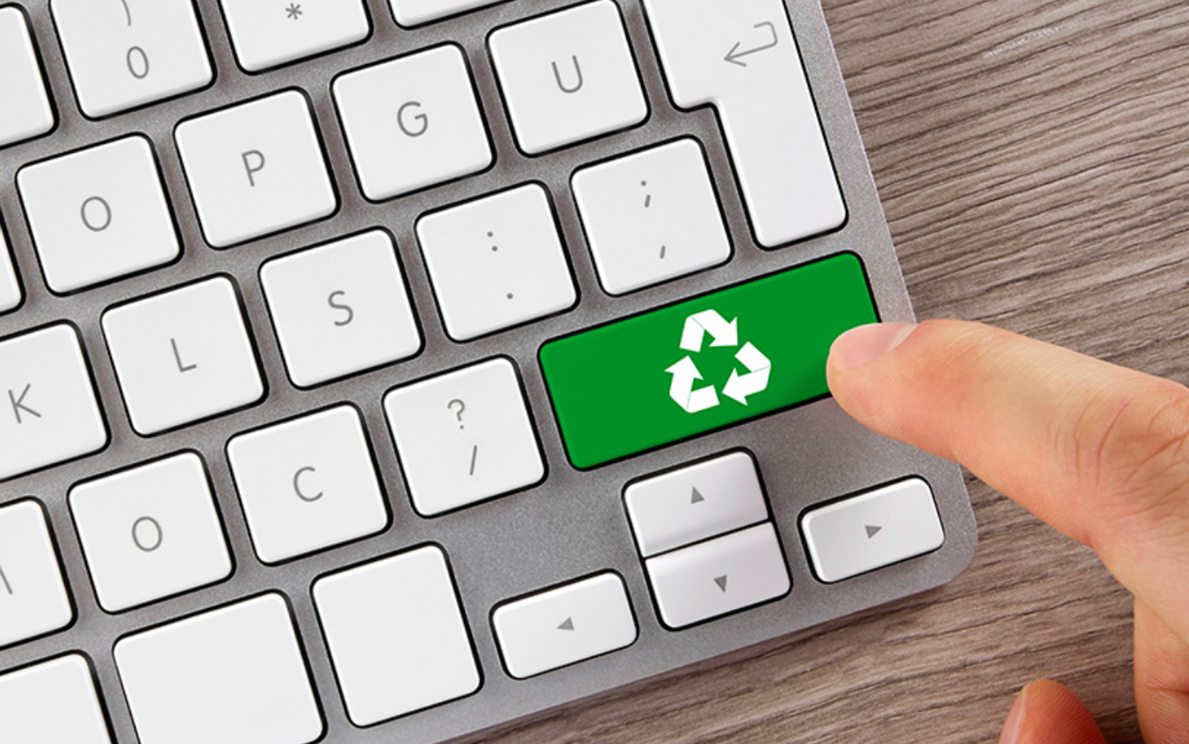 Keyboard with recycling button