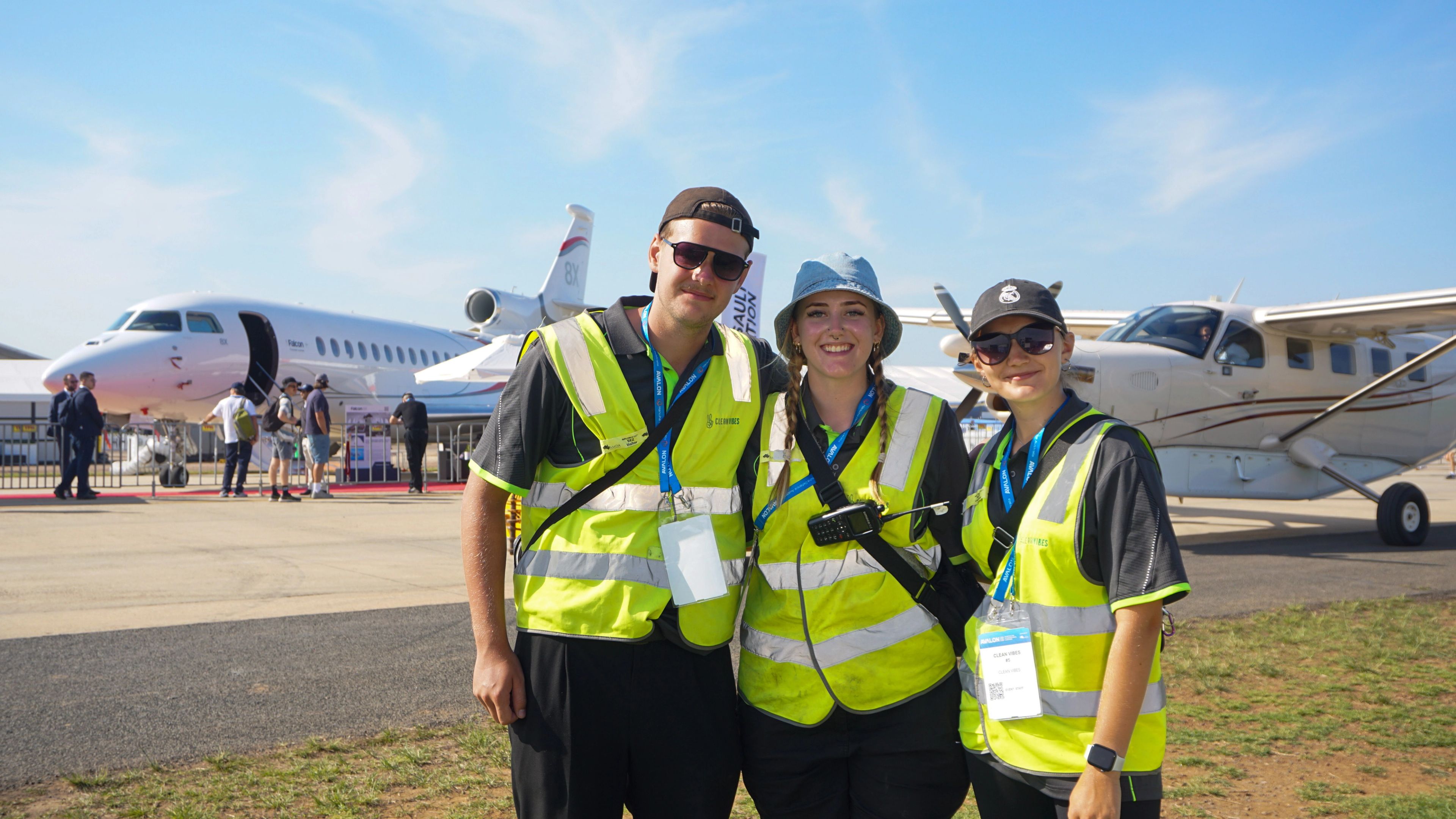 Clean Vibes Team at Avalon Airshow 2025