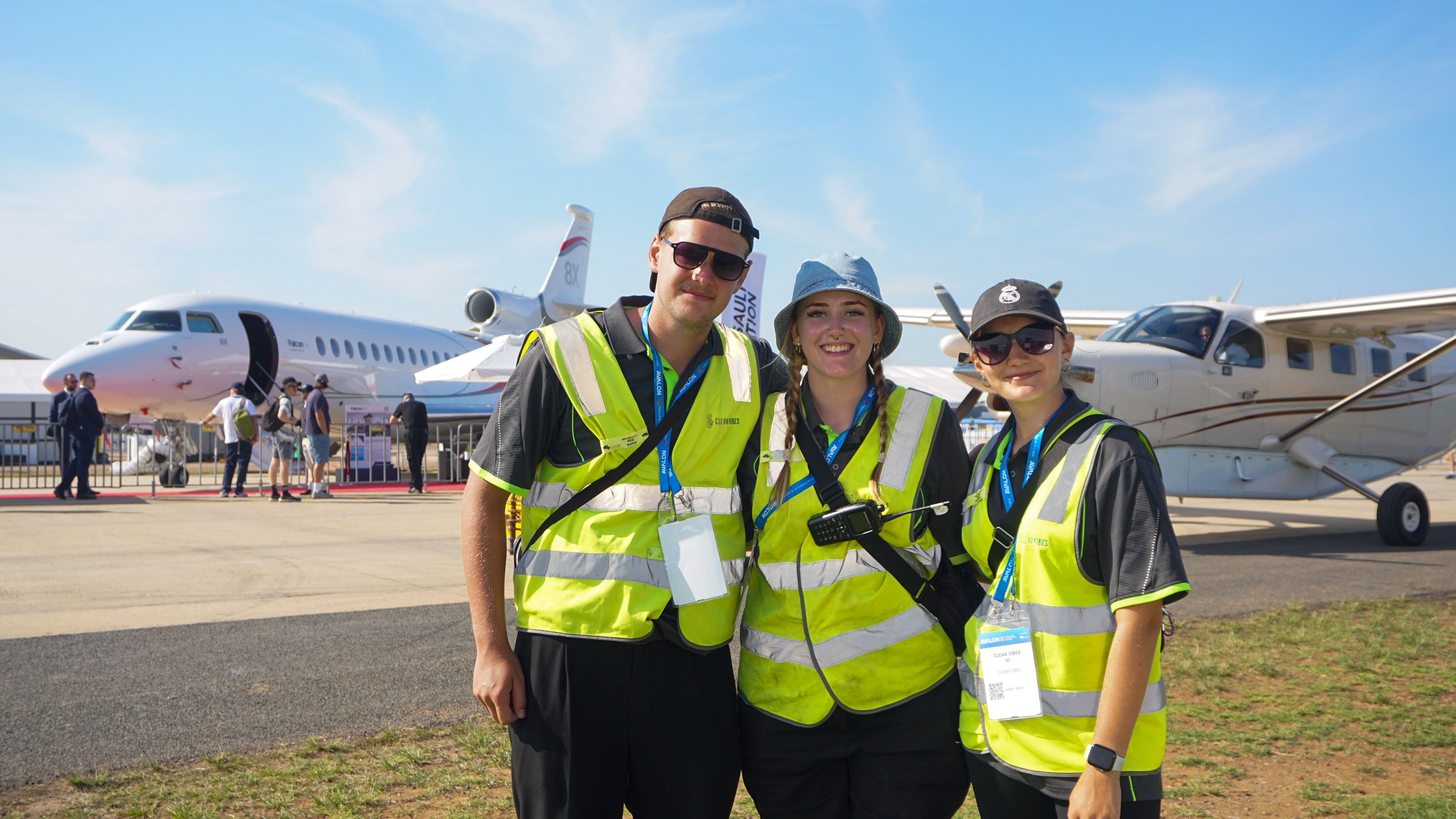 Clean Vibes Team at Avalon Airshow 2025