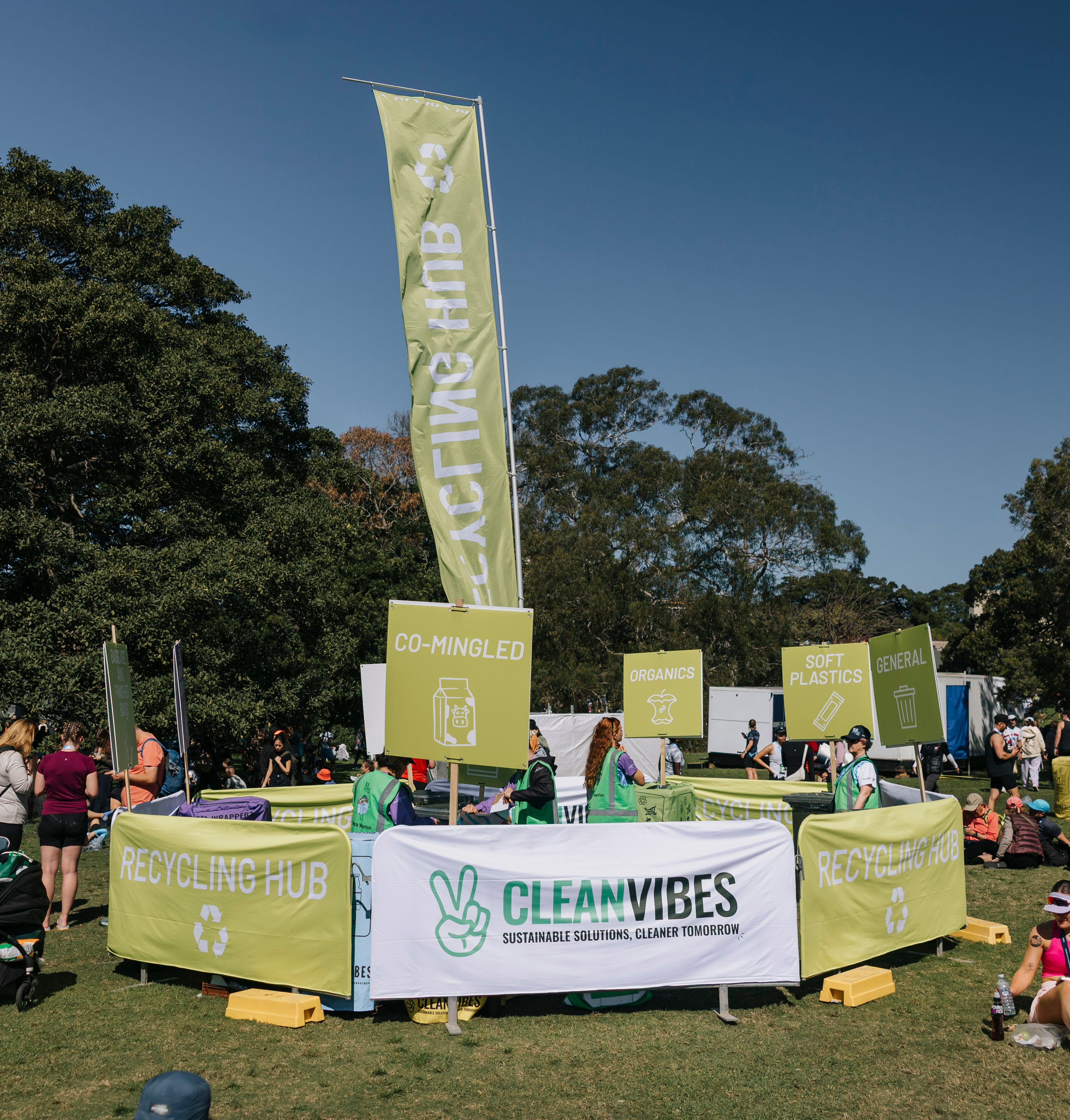 Clean Vibes Signage and Sorting Hub