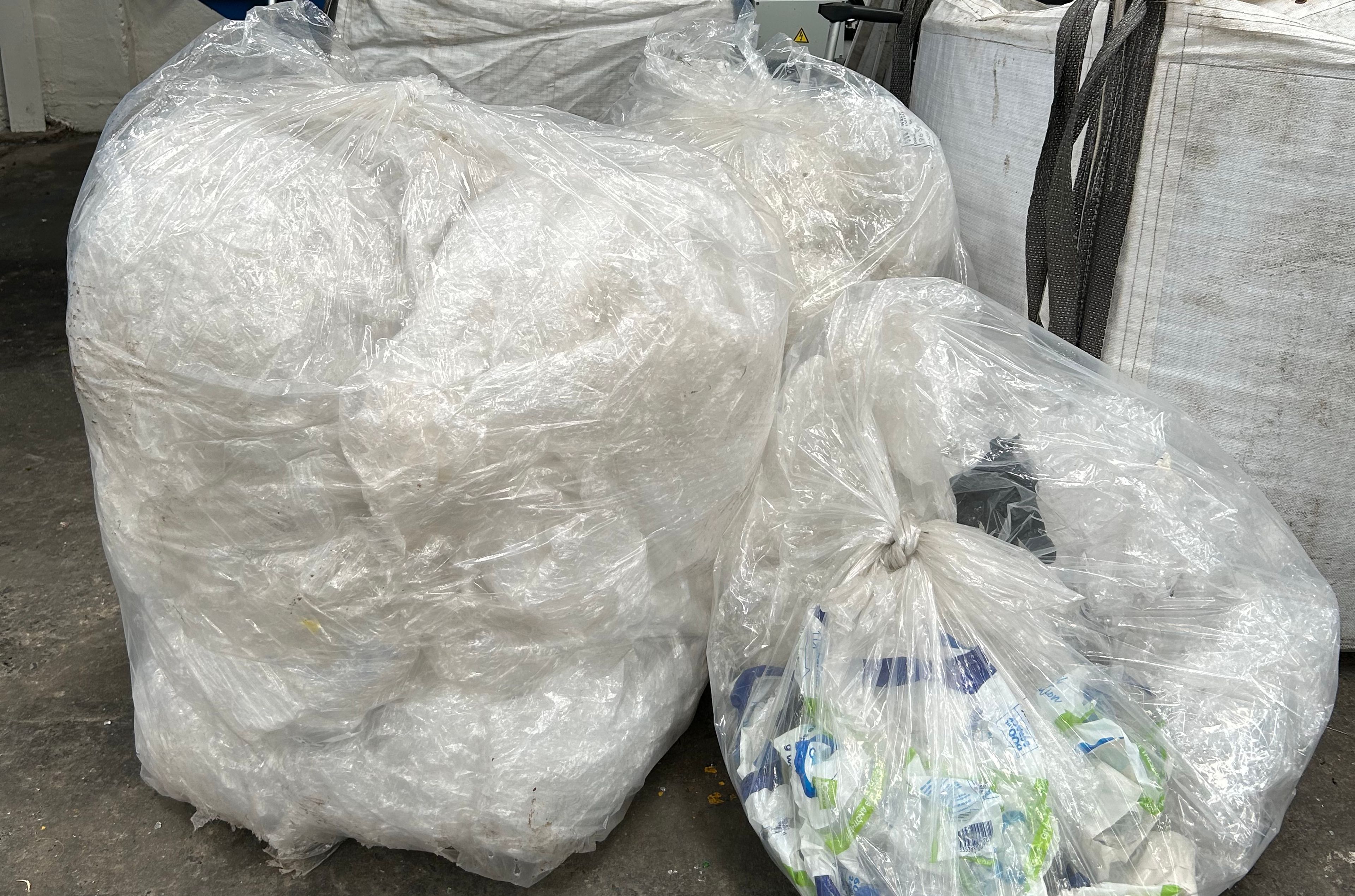 Soft plastic for recycling purpose