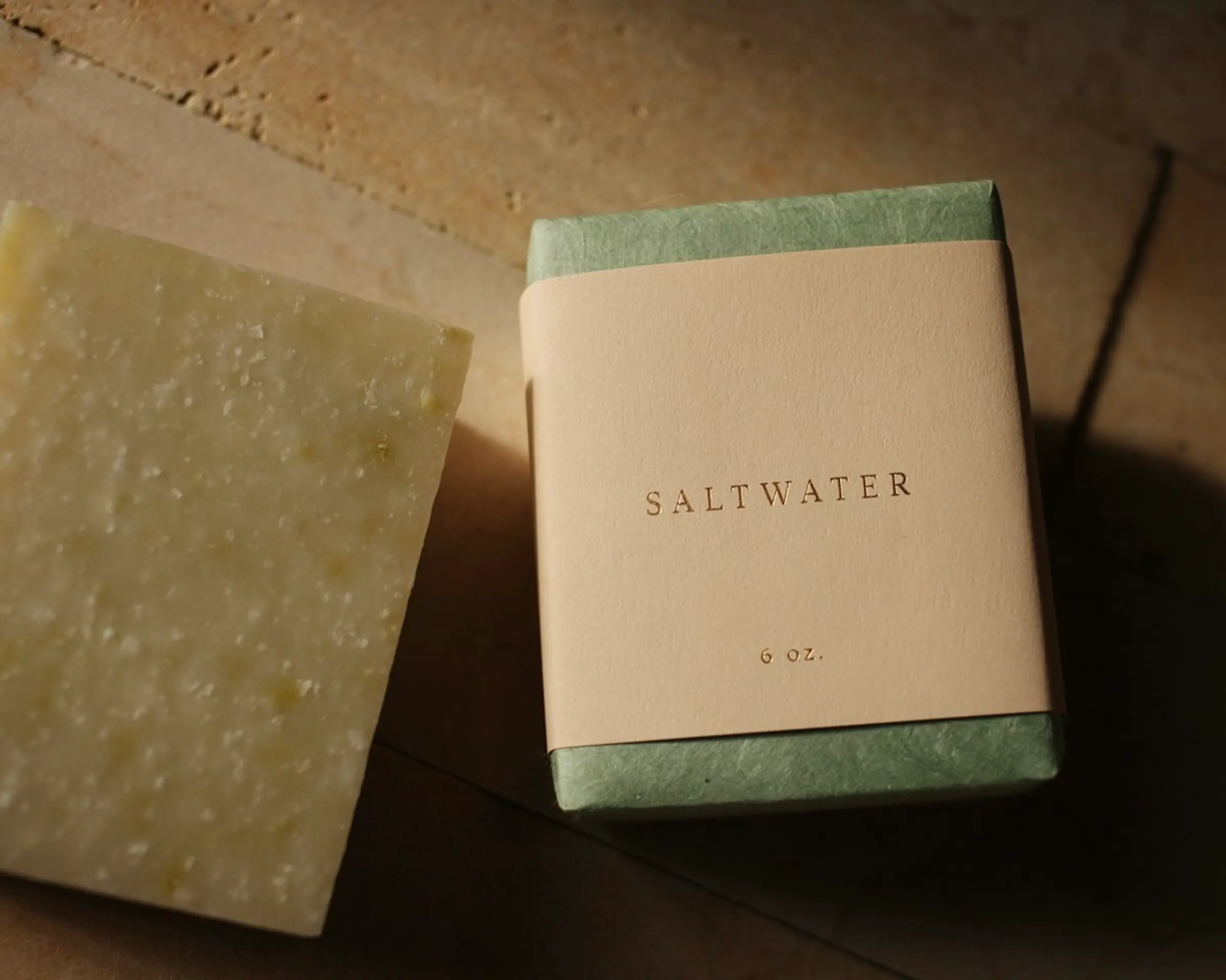 wrapped bars of homemade soap