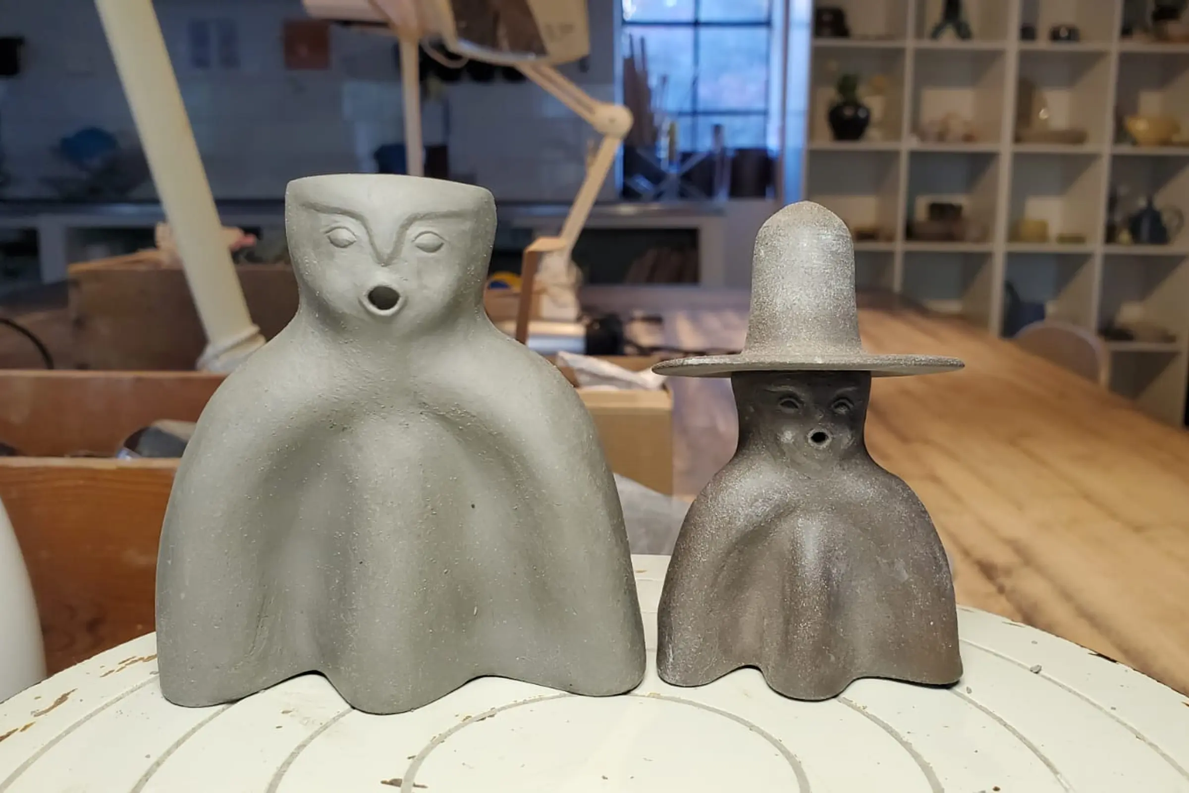 Sampling of different sizes and forms of the CERES incense burners being created