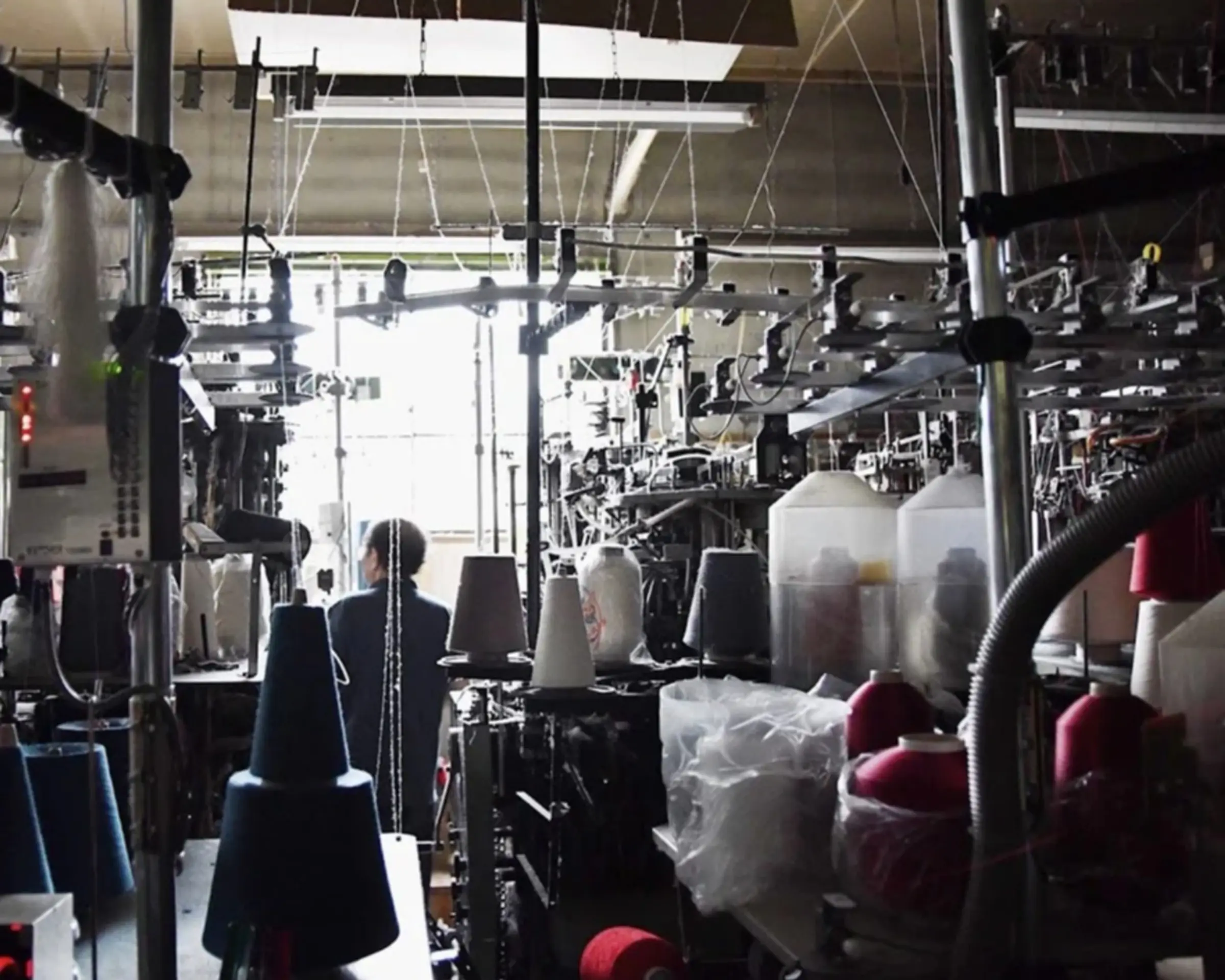 inside nishiguchi kutsushita garment factory where crafted wool socks and gloves are made