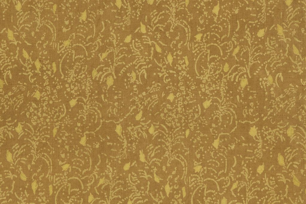 A close up of the Attendant print from Studio Fords tablecloth