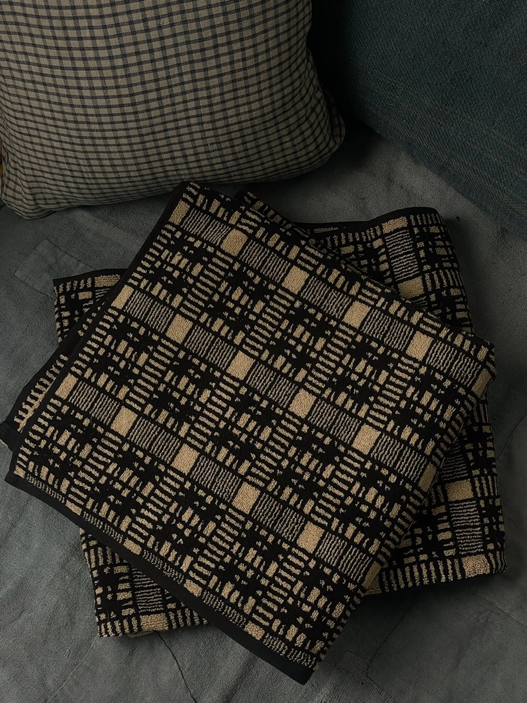 Autumn Sonata reimagines antique prints and textiles through archival research, creating heirloom-quality table linen and organic towelling. Available at Handcrafted Modern